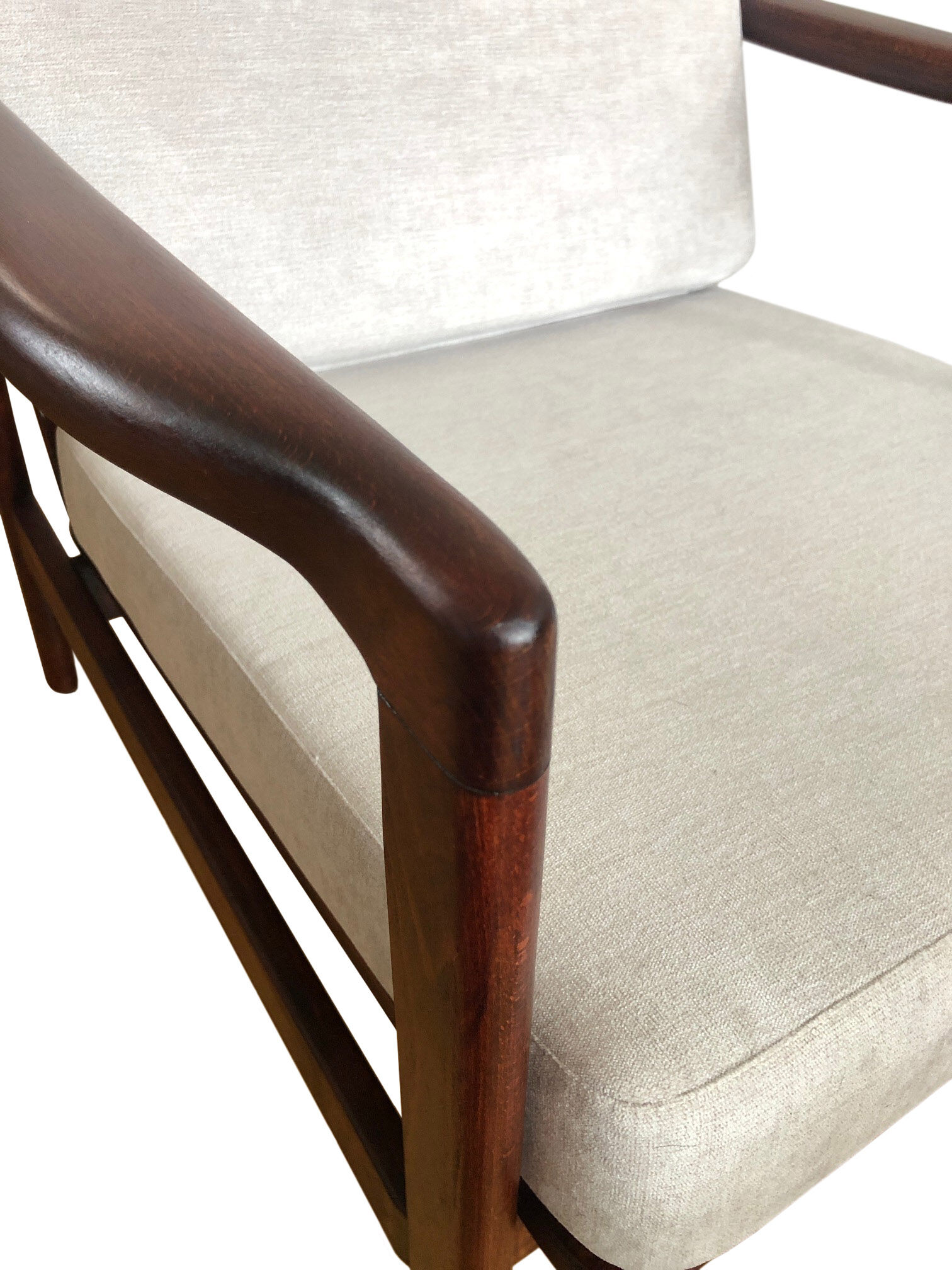 Grey B 7752 Armchairs By Zenon Bączyk For Swarzędzkie Fabryki Mebli, 1960s, Set Of 2