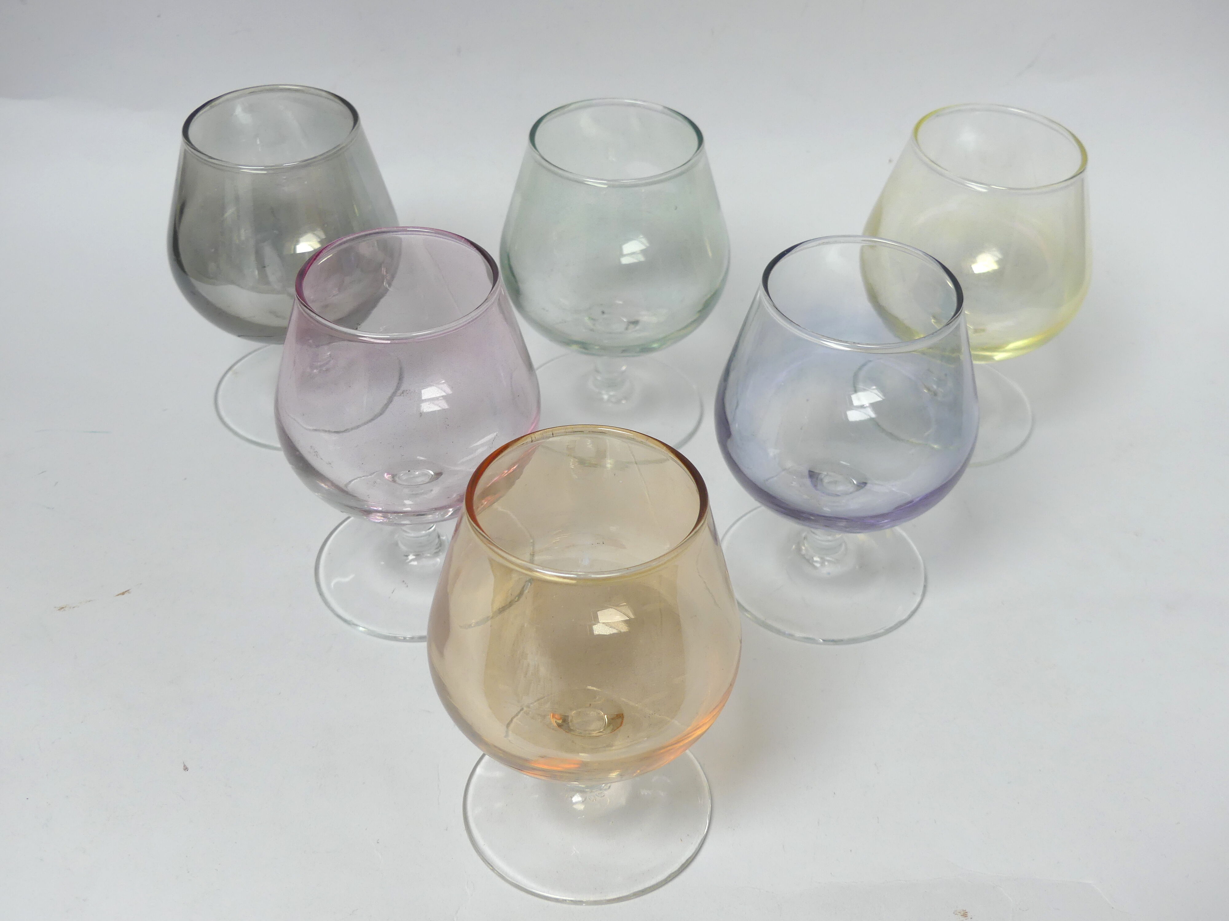 6 Luminarc cognac glasses
