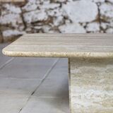 Italian travertine coffee table, 1980
