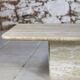 Table basse travertin italien, 1980