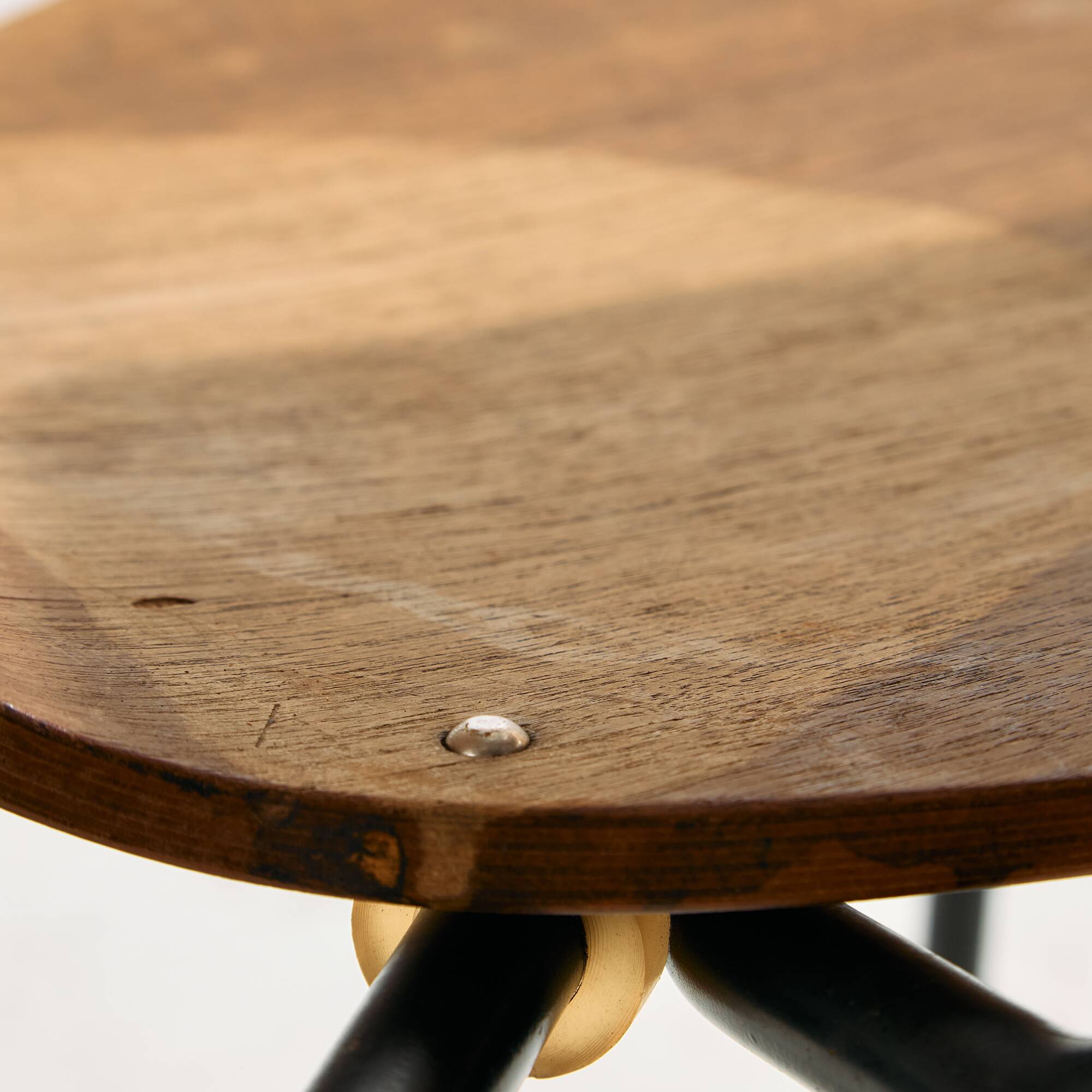 Teak chair with writing tablet