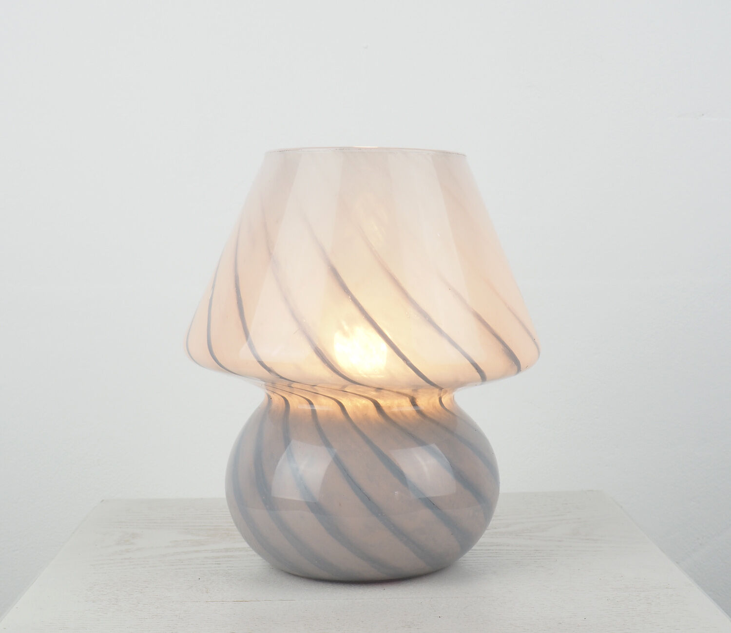 Murano mushroom table lamp by Vetri Italy, 1970