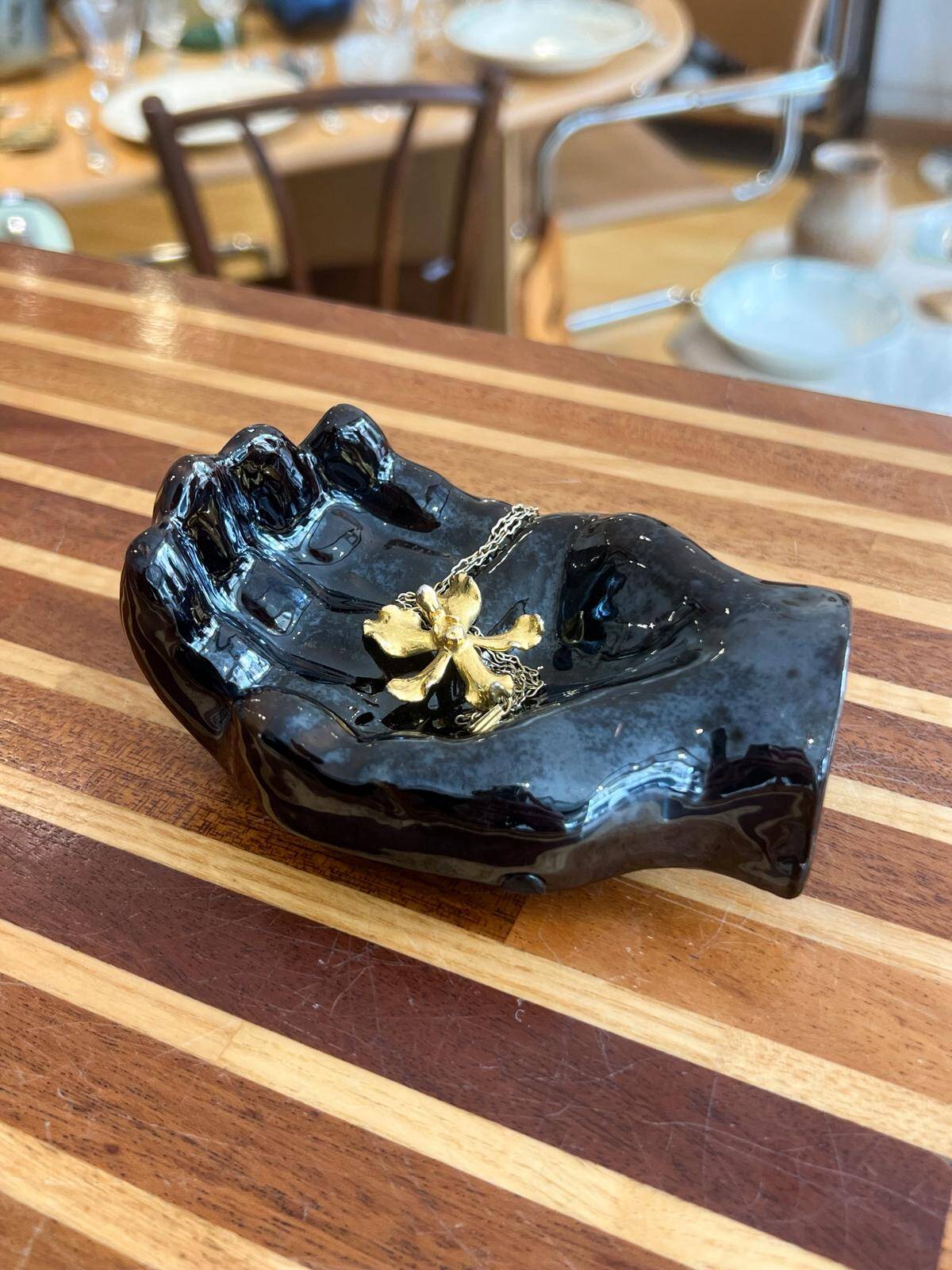 Handmade ceramic hand