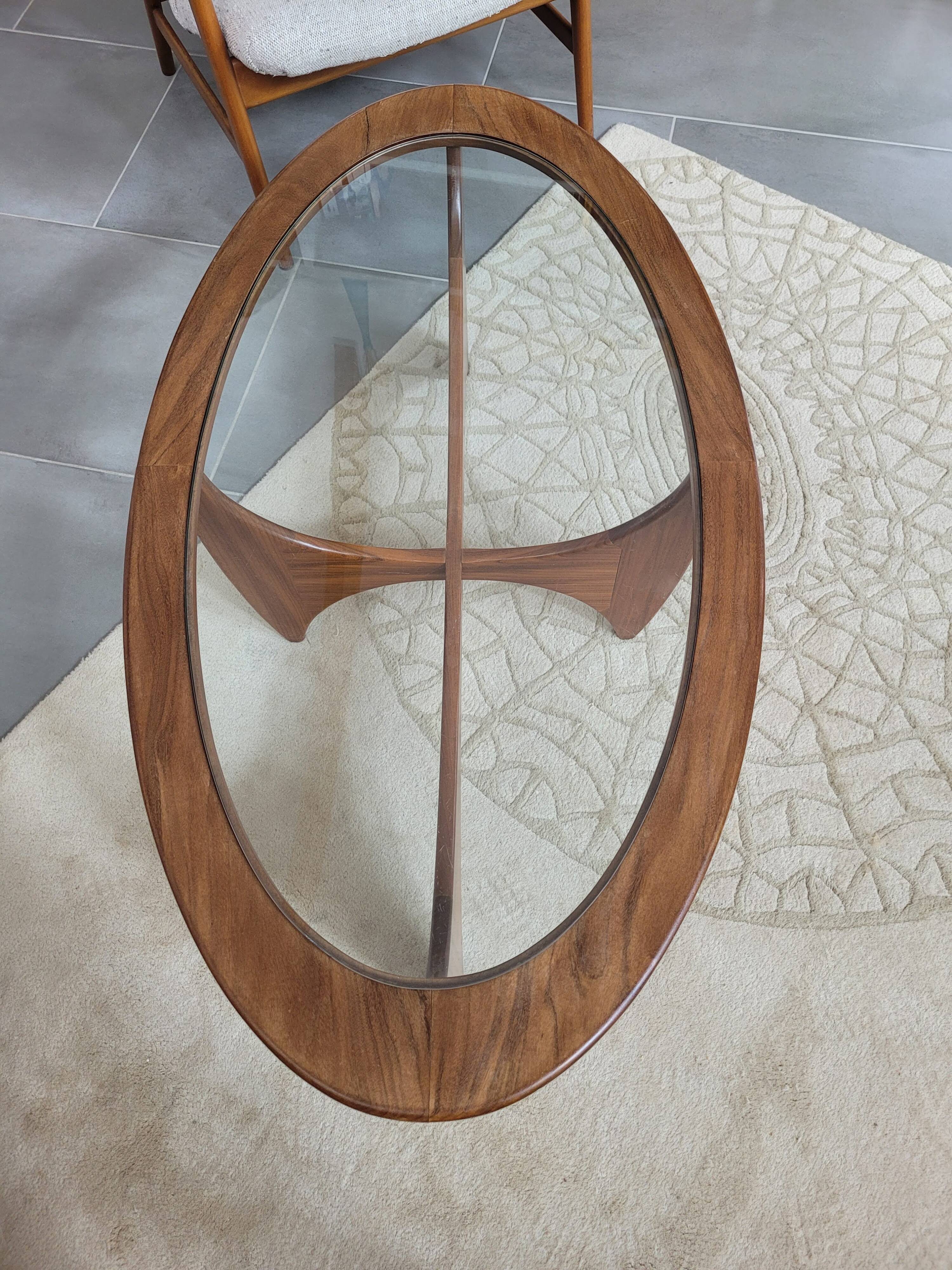 Oval coffee table by G-Plan in solid teak
