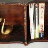 Old country wall shelf in beech wood