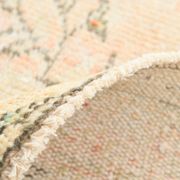 Blush Pink & Sage Green Oushak Vintage Rug For Living Room, 166x266 Cm