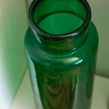 Bocal ancien en verre soufflé vert