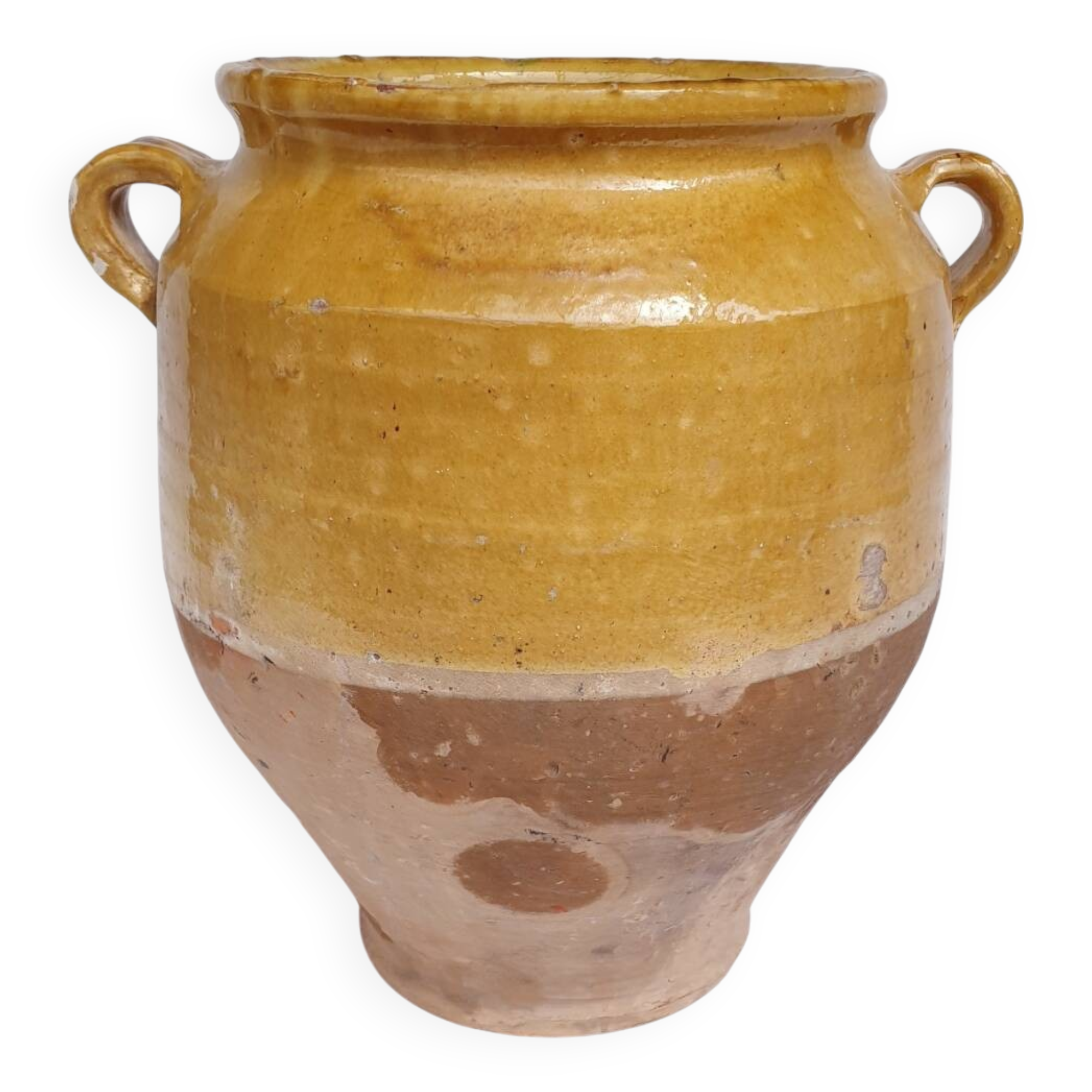 Antique glazed fat-candy pot