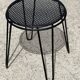 Perforated metal stool