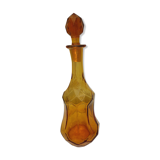 Vintage amber glass carafe