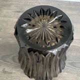 Vintage Schneider Fumé Crystal Vase - 1960s