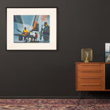 Jazz at Night, Screen Printing on Thick Paper, 97 x 81 cm