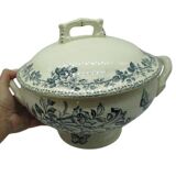 soup tureen Badonviller Théophile Fenal jasmine and butterflies decor