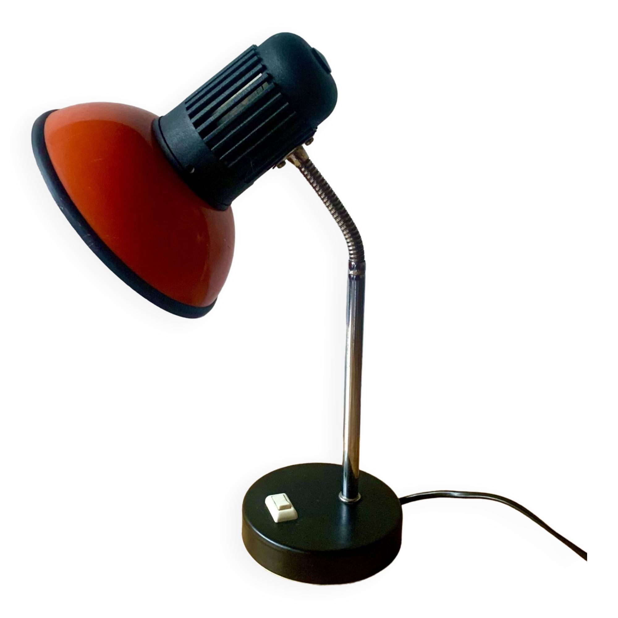 Vintage Massive red desk lamp - 1970s