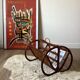Porte-revues rotin vintage
