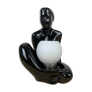 Lampe femme nue céramique - globe
