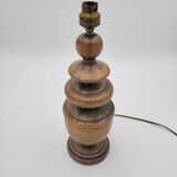 Vintage turned wooden lamp base