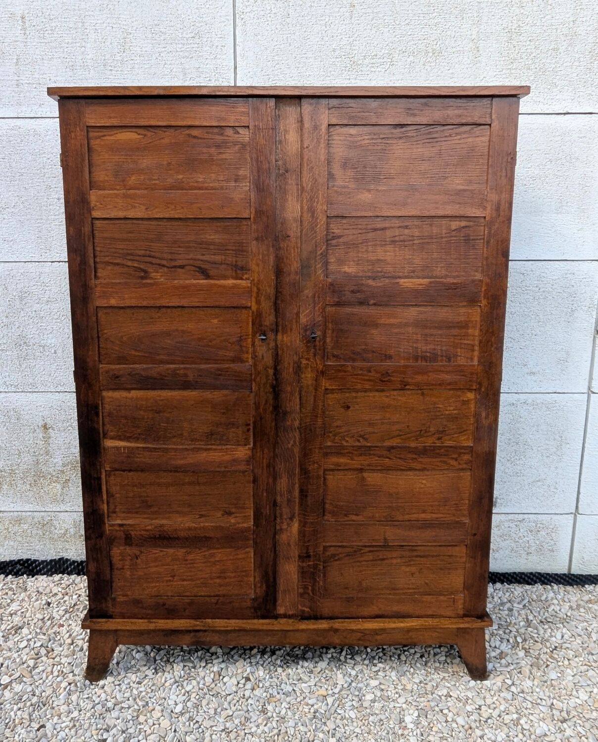 Linen cupboard wardrobe René Gabriel reconstruction 1940s-1950s Parisian