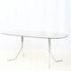Dining table with tubular chrome base, 1970s