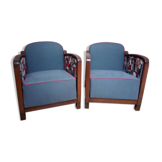 Pair of Art Deco armchairs