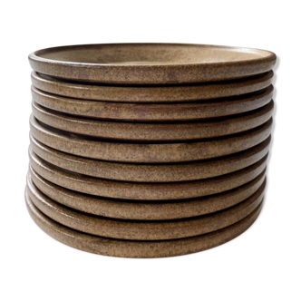 Dessert plates made of ancient sandstone