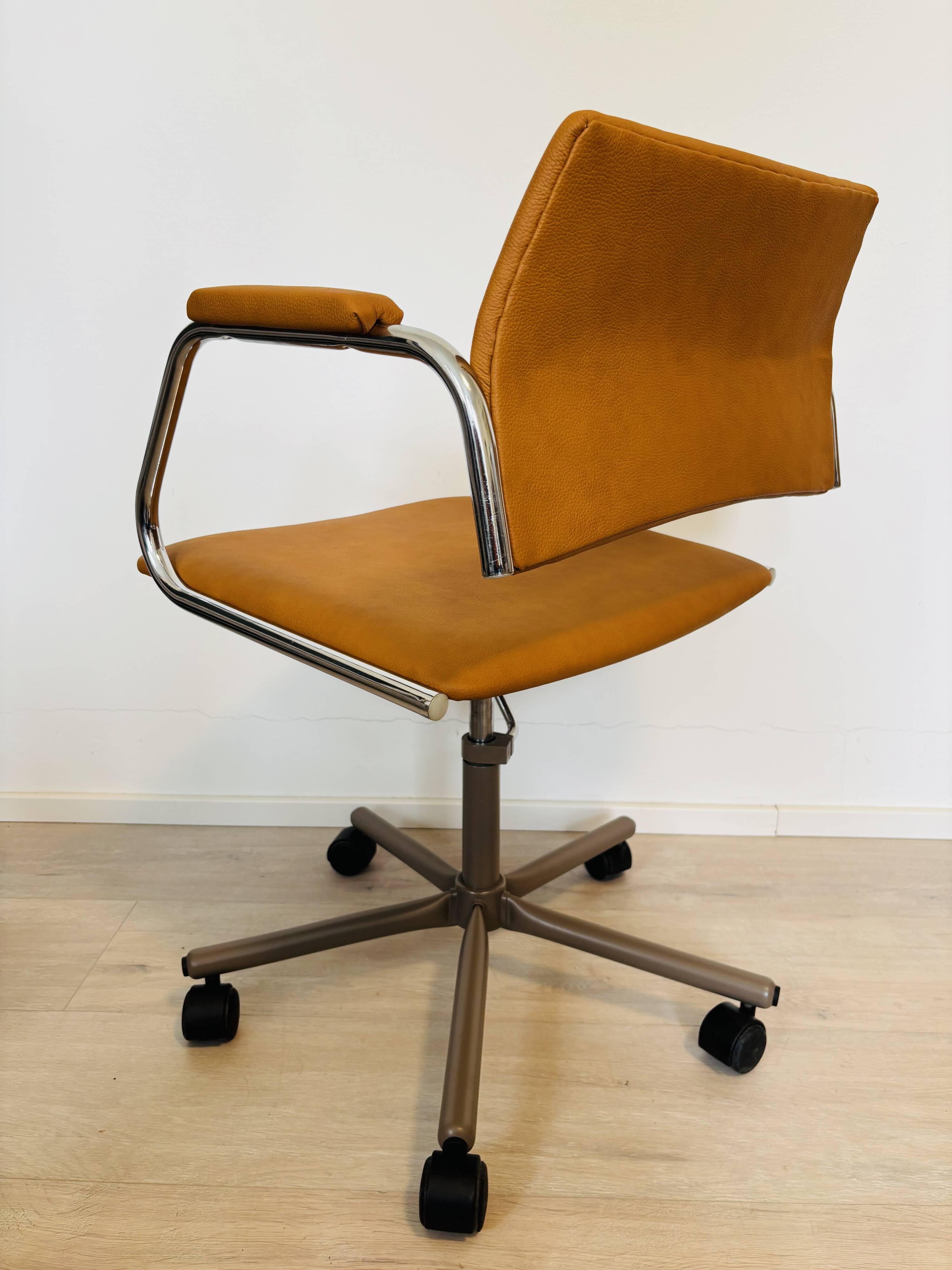 Fully restored Mustard Office Chair by Kovona K-384, Czechoslovakia 1970’s
