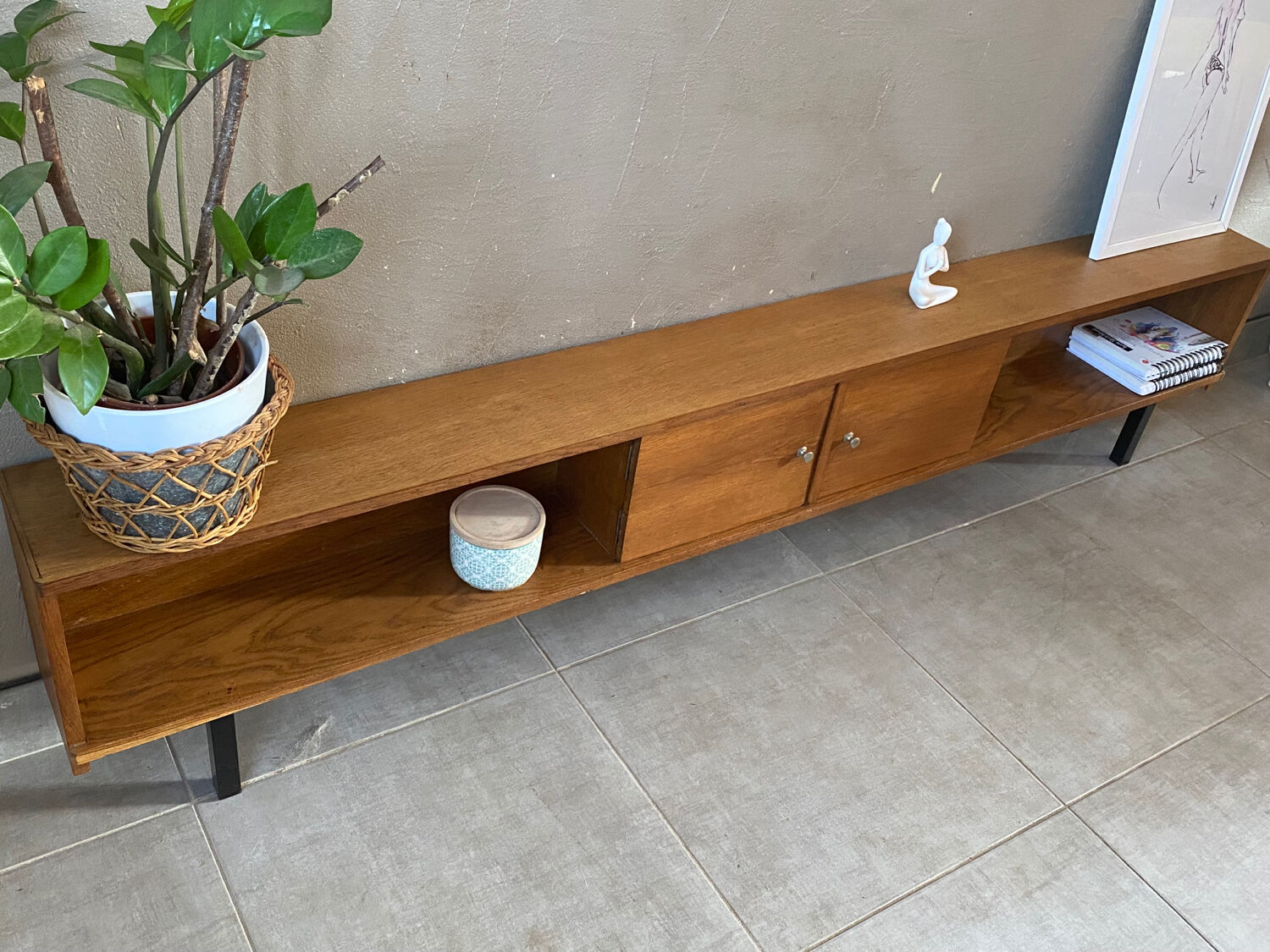 Wooden sideboard of the years 50-60 vintage