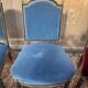 Set of 4 Napoleon III chairs in black and gold.
