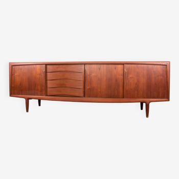 Large Danish Teak Sideboard by Axel Christensen for ACO Mobler 1960.