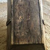 Renovated wooden grape harvest basket