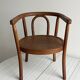 vintage curved wooden children's chair