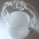 Vintage ice bucket in colorless and white "ouzo" crystal