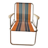Chaise de camping vintage