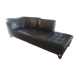 Canapé Roche Bobois cuir noir 3 places 210 cms