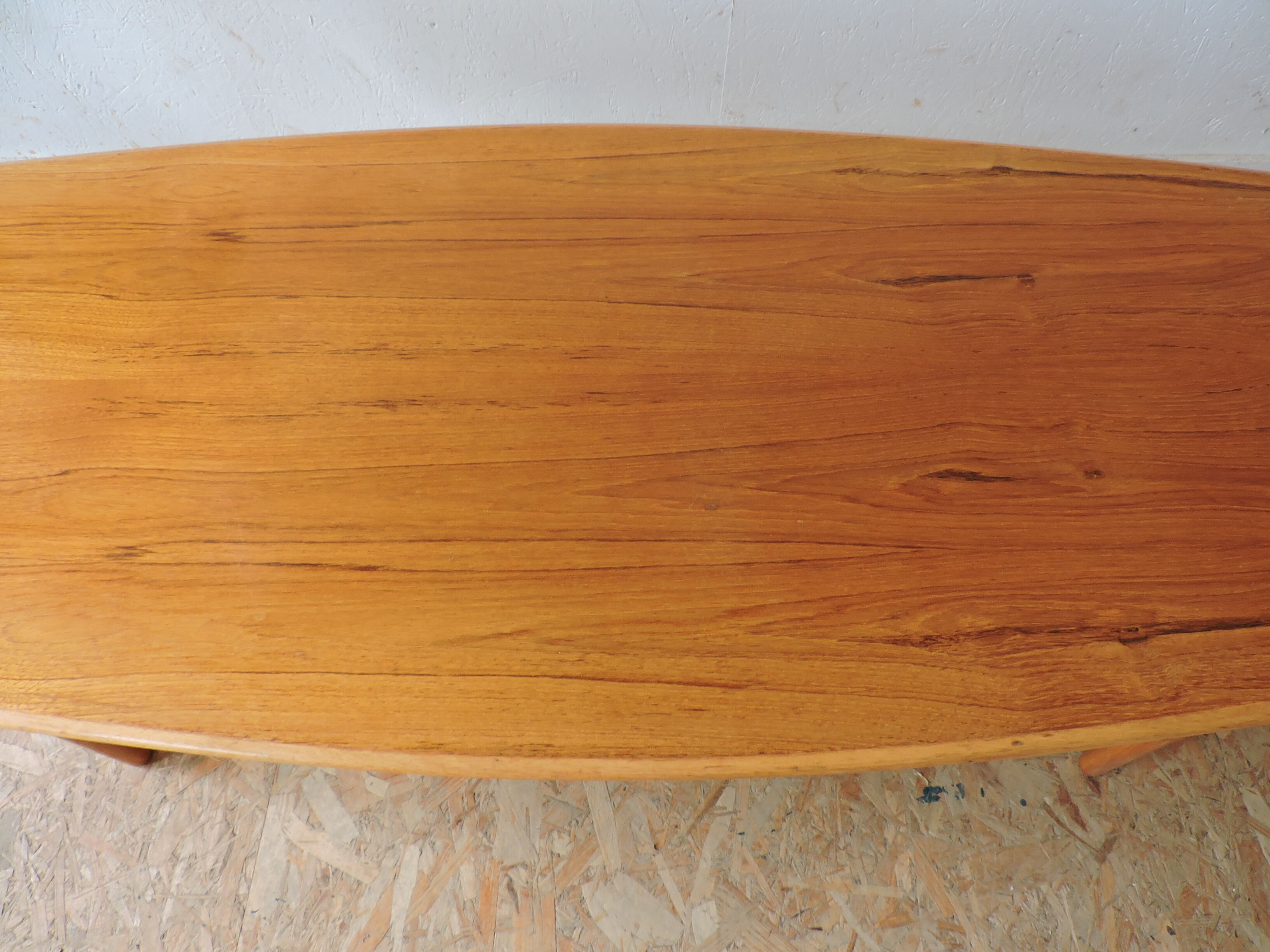 Low scandinavian teak table 60's