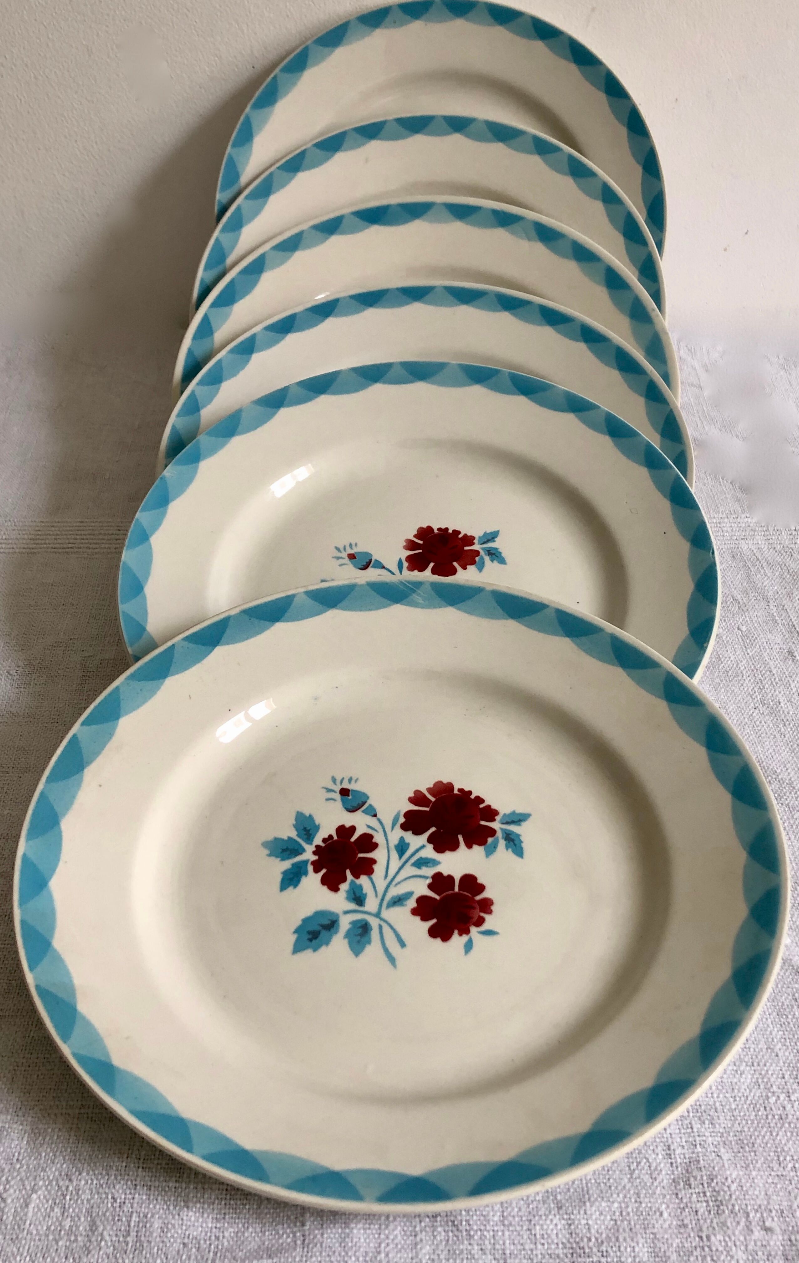 6 plates Moulin des Loups