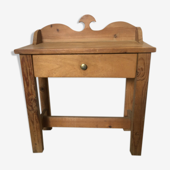 Old wooden children's hairdresser-style desk