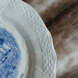 7 assiettes à dessert anciennes en Terre de fer 