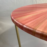 Table basse marqueterie de paille