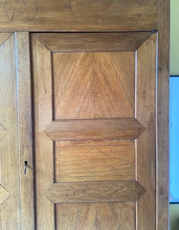 solid oak wardrobe with storage