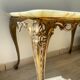 Table basse en marbre et bronze vintage