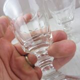 Lot of 5 liquor glasses Caton model, Saint Louis