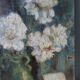 Tableau, huile sur toile, fleurs, signé Marcelle Anhoury, années 30