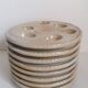 8 snail plates sandstone from the marsh France