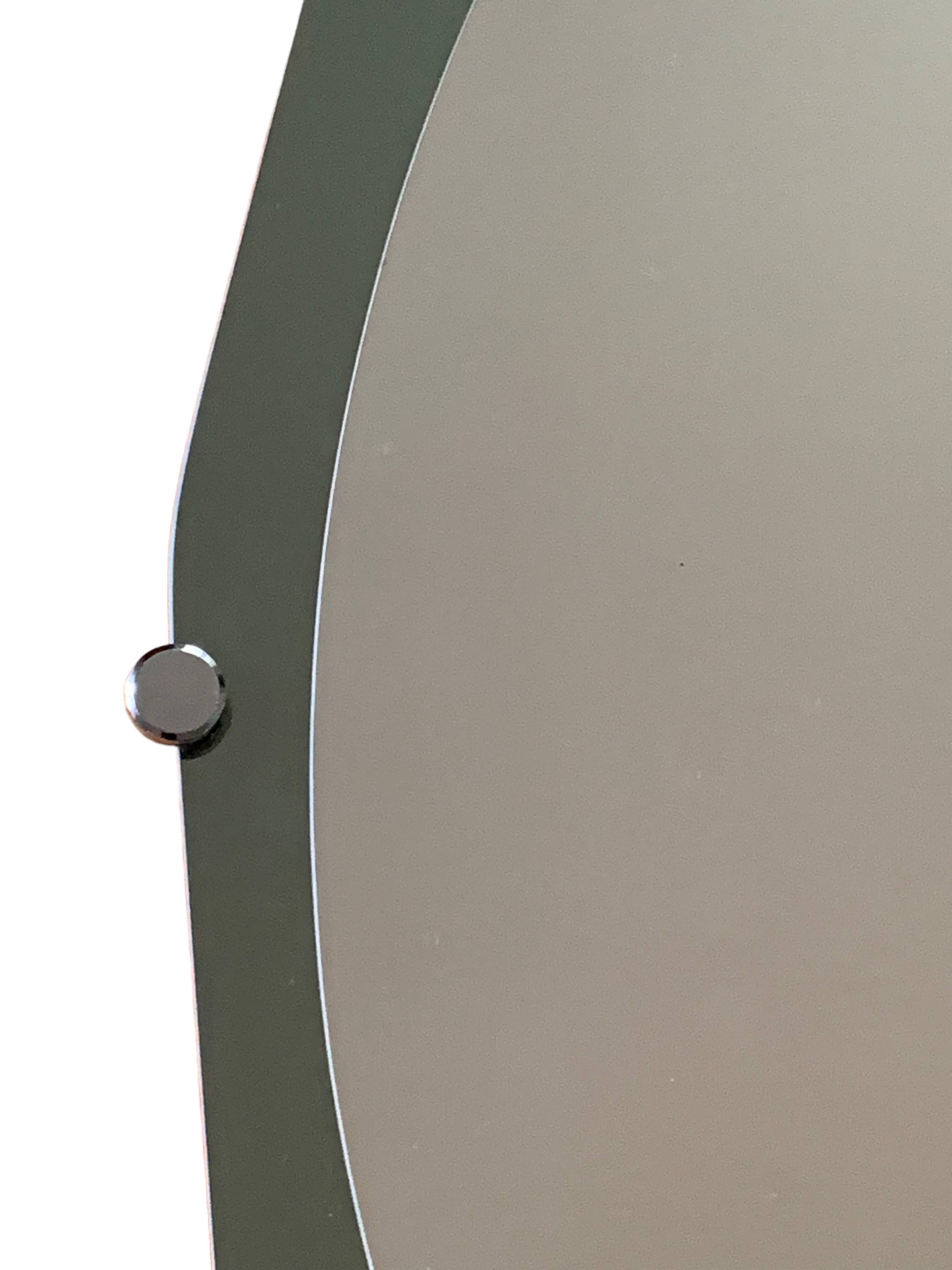 Double shade mirror 43x66 vintage 1970