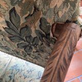 Pair of carved sheepbone armchairs with toe. Louis XIII early twentieth century