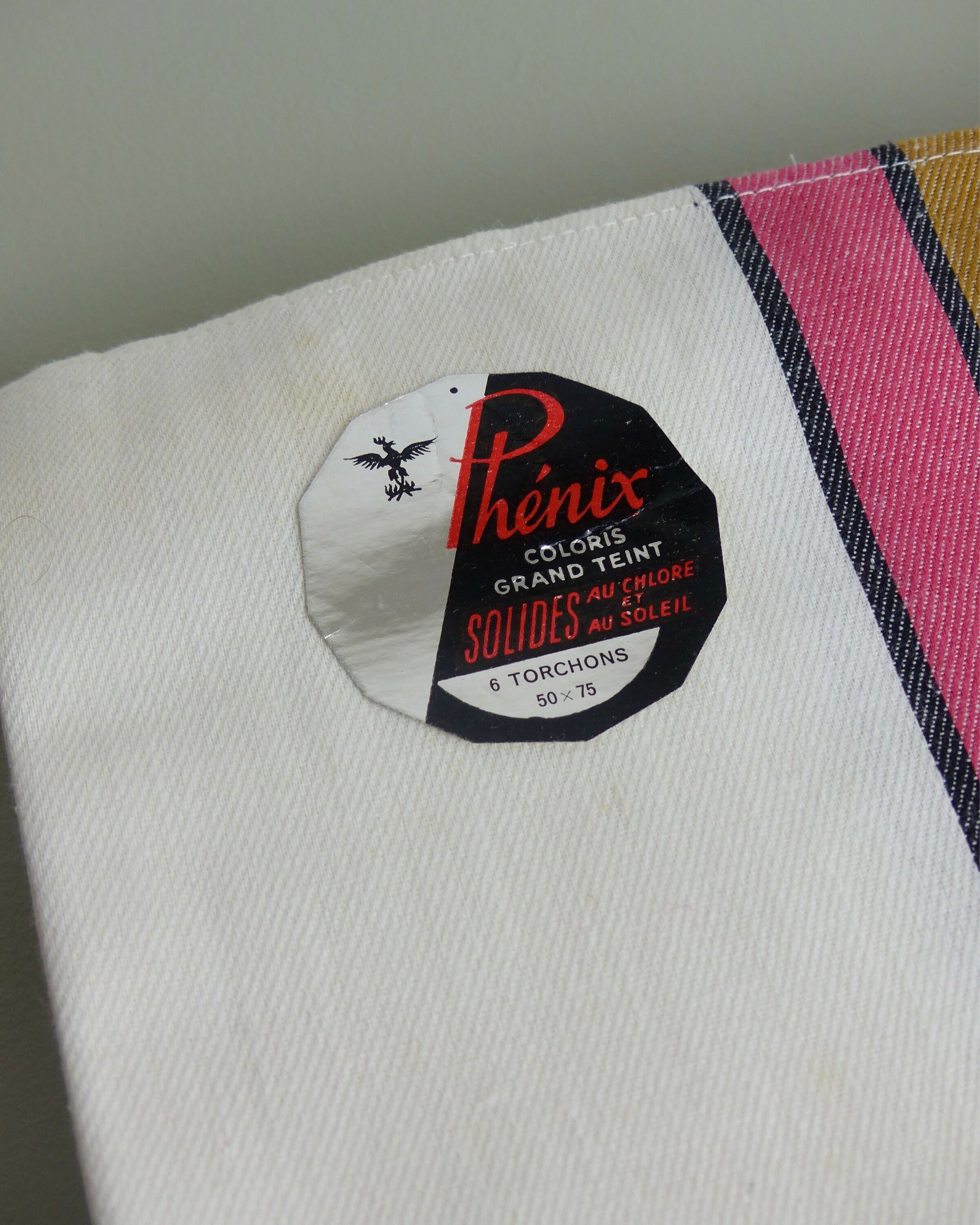 Set of 6 cotton tea towels