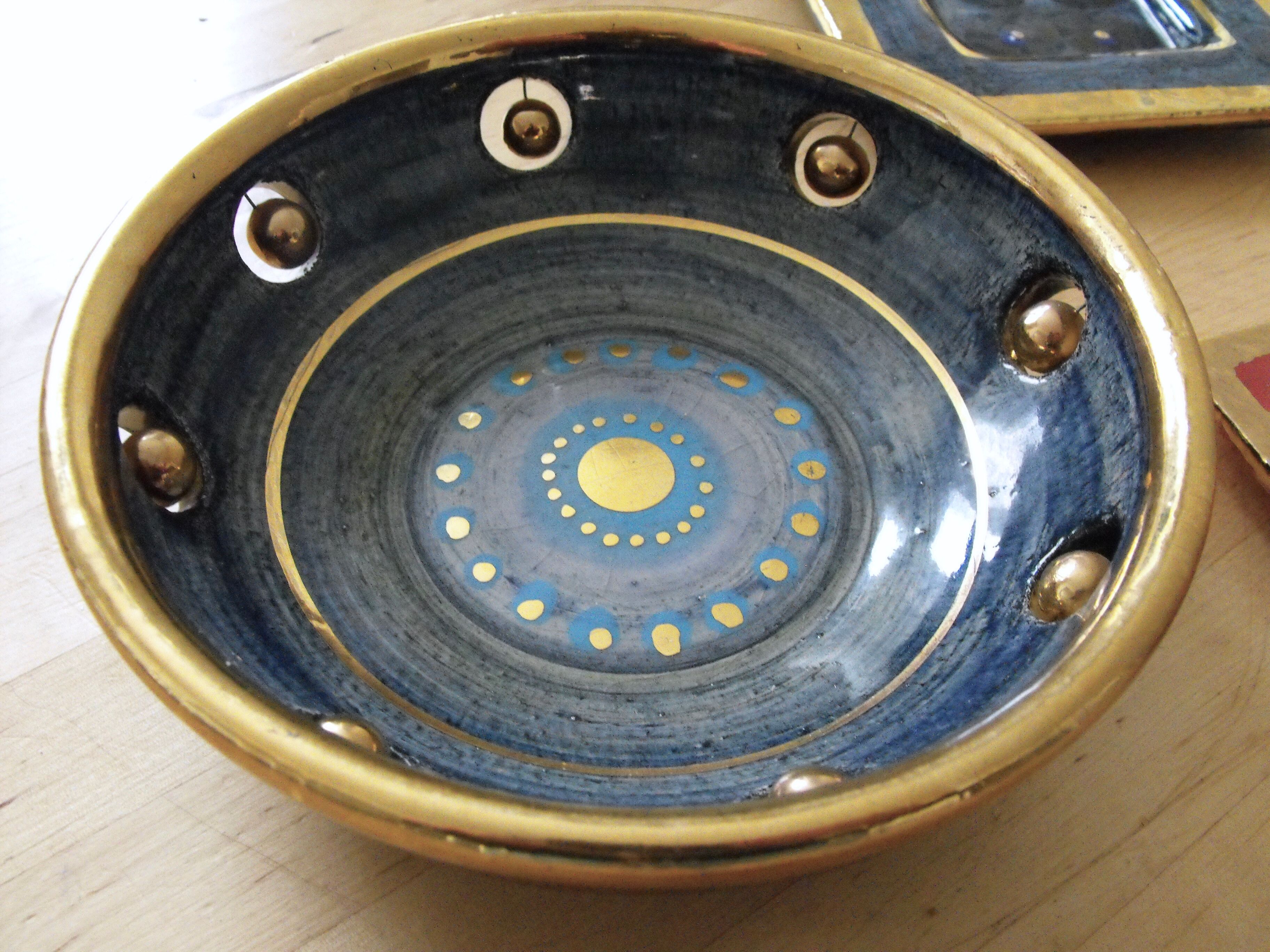 Lot of 3 empty ceramic pocket by Georges Pelletier Vallauris .