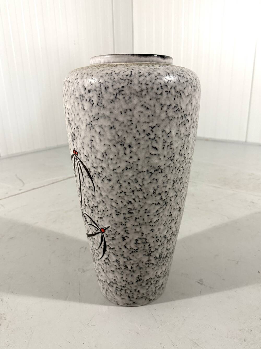 West-Germany pottery vase crane floor vase 1960’s