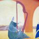 Walter Lewy 1905-1995 Surrealist scene - signed and dated 1974.